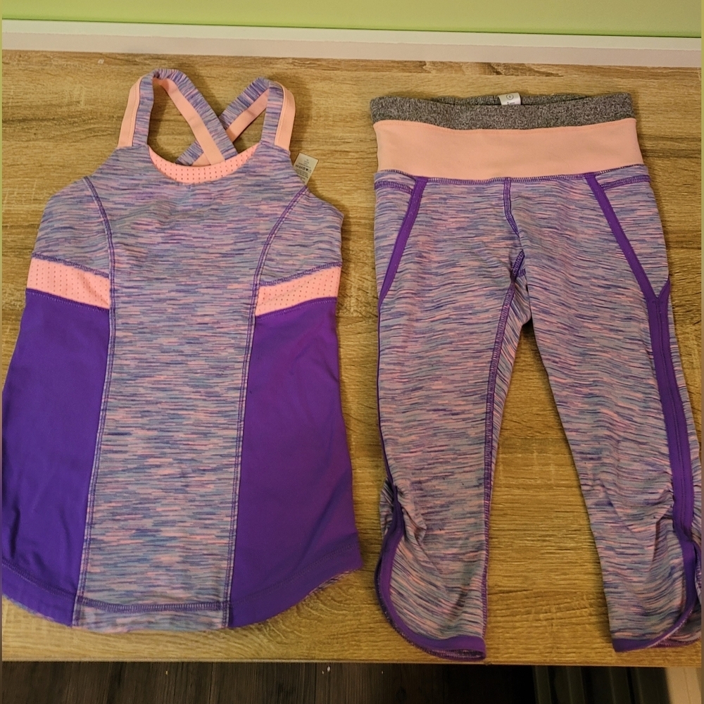 Girl's Ivivva Purple and Pink Activewear Set 6